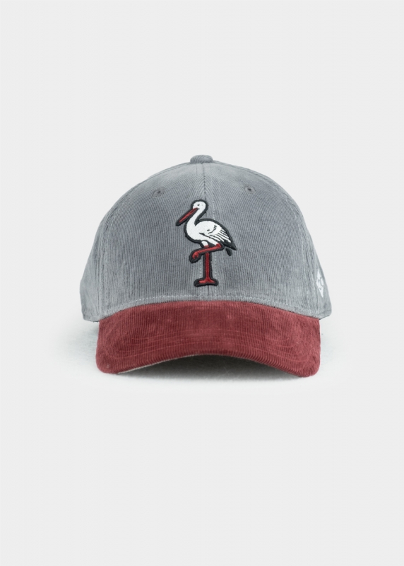 Cap "Storchenbräu" - grey (Curved)